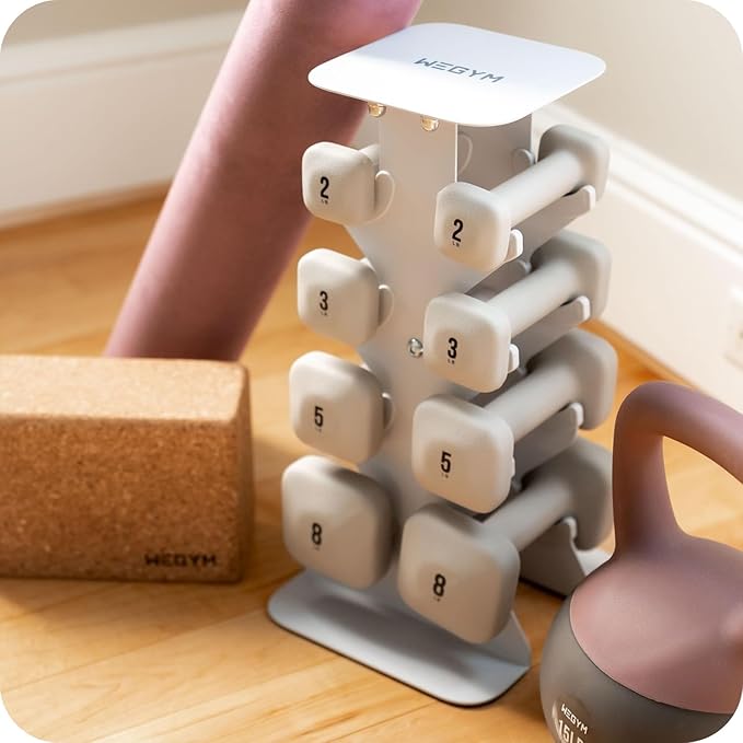 SafeGrip Dumbbells, Anti-Slip, Anti-Roll, Thick Handles, Free Weights, Square Dumbbells for Secure Workouts at Home, Weightlifting, and Personal Training-StrideForce Fitness