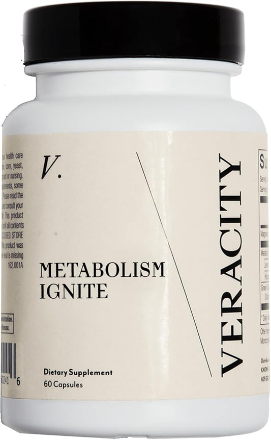 Veracity Metabolism Ignite - Boosts GLP-1 to Reduce Appetite and Cravings for Clinically Proven Weight Loss - Natural GLP-1 & Metabolic Support Supplement - Burns Fat - Side Effect Free - 30 Serving-StrideForce Fitness