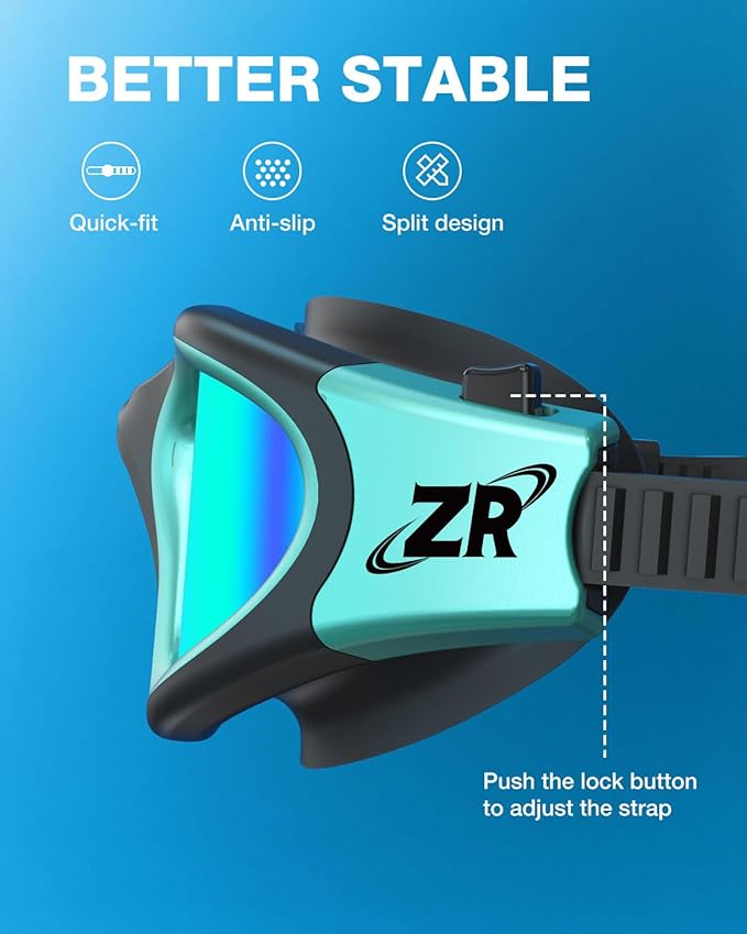 ZIONOR Swim Goggles, G1 MAX Polarized Anti-Fog Swimming Goggles for Men Women-StrideForce Fitness