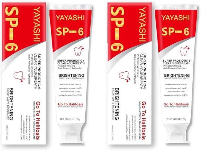 SP-6 Toothpaste, Ultra Whitening, Deep Cleaning and Fresh Breath, Fresh Breath, Stain Removing Toothpaste for Teeth Color Correcting (1Pcs-120g)