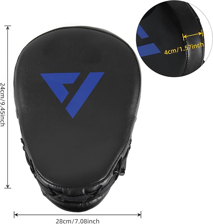 Valleycomfy Boxing Punching Mitts,Boxing Pads Mitts for Men,Ideal for Boxing Training,Kickboxing,Martial Arts-StrideForce Fitness