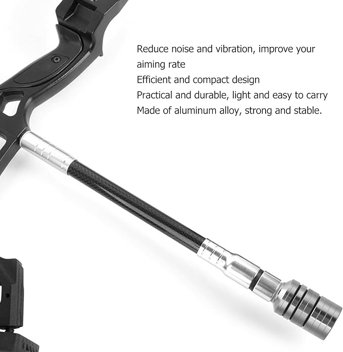 VBESTLIFE Archery Bow Stabilizer Weight Kit, Detachable Aluminum Alloy Counterweight Kit for Recurve Bow and Compound Bow-StrideForce Fitness