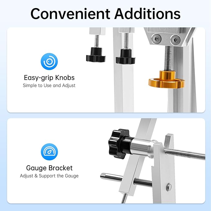Bicycle Wheel Truing Stand, Professional Bike Repair Truing Bearing Stand with 3 Gauges Removable Bicycle Wheel Maintenance Tool Kit for 10" - 29" Wheels Rim Truing MTB Road-StrideForce Fitness