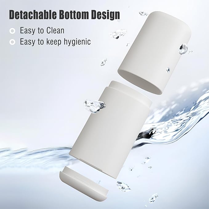 Travel Toothbrush Case with Cup, Gray - Toothbrush and Toothpaste Travel Case, Doubles as Dorm Toothbrush Holder, Detachable Base, Compact Toothbrush Covers for Camping, Business Trip