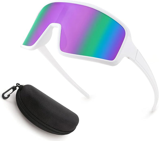 Karsaer Vision Sports Sunglasses Cycling Glasses Baseball Softball Sunglasses Unisex for Adult Youth Kids Boys Girls 8-16-StrideForce Fitness