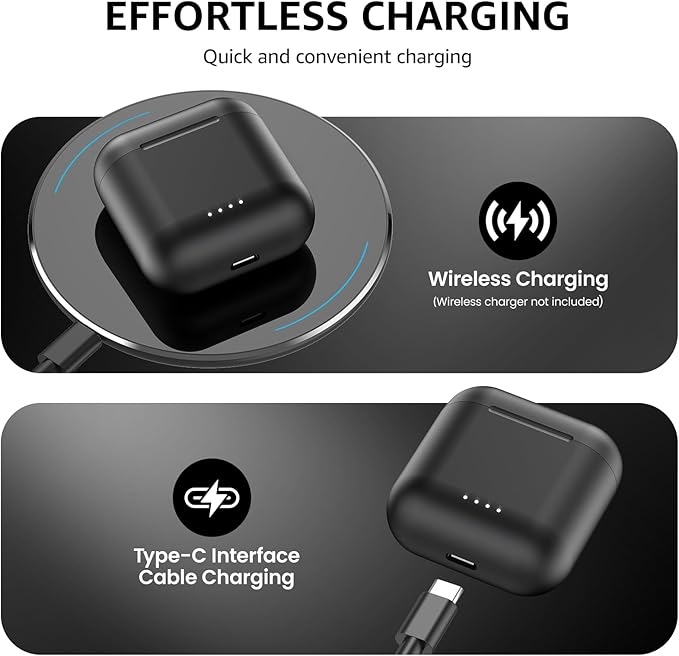 TOZO T6 Wireless Earbuds, IPX8 Waterproof Ear Buds, Stereo Bass Sound Bluetooth 5.3 Headphones in Ear, 50 Hours Playtime Earphones, Wireless Charging Case, Custom 32 EQ via APP-StrideForce Fitness