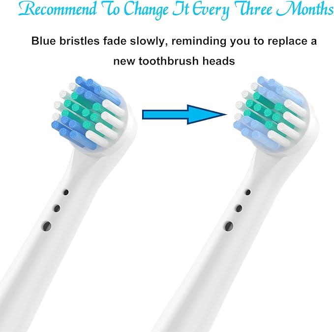 Replacement Toothbrush Heads for Oral B Electric Precision Clean Compatible with Oralb Brush Heads - 16 Pack