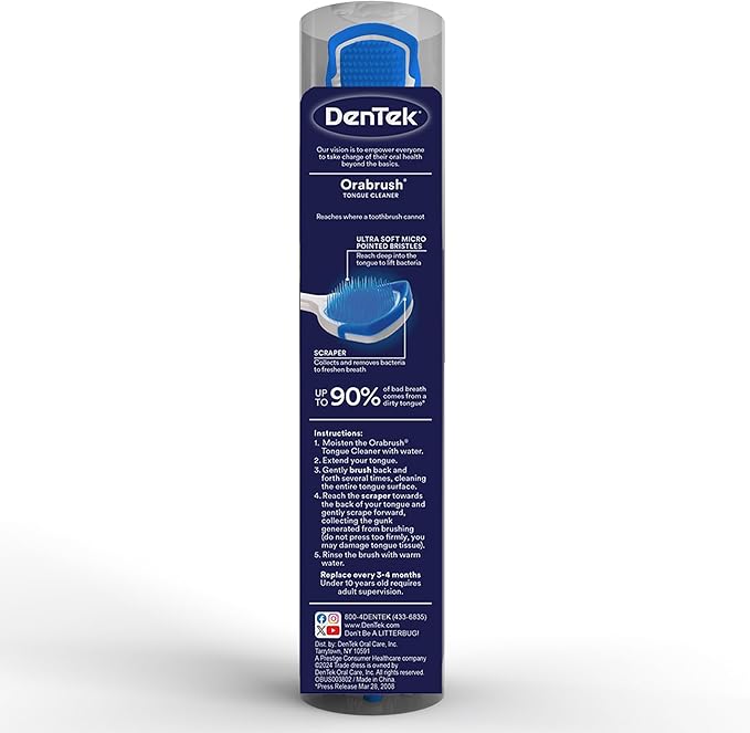 Orabrush Tongue Scraper, Multi, 4 Count