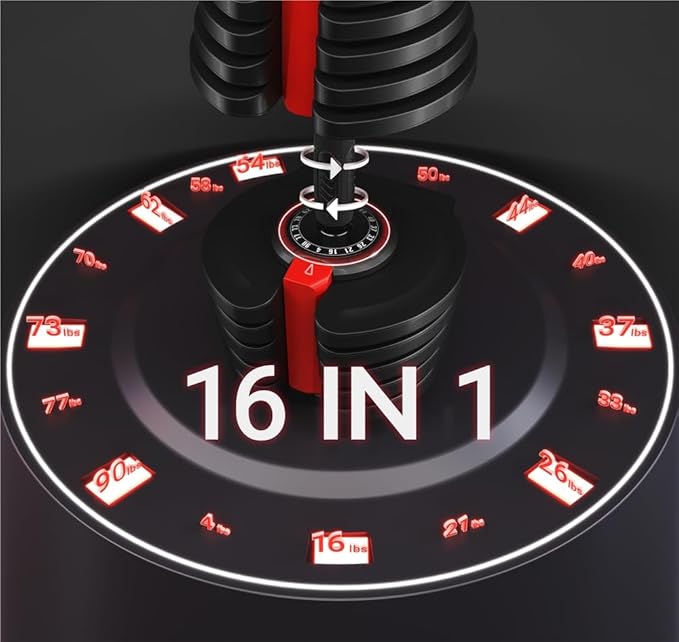 Yaheetech Adjustable Dumbbells Set 28LB/40LB/52.5LB/90LB, Fast Adjust Weight Set Pair-StrideForce Fitness