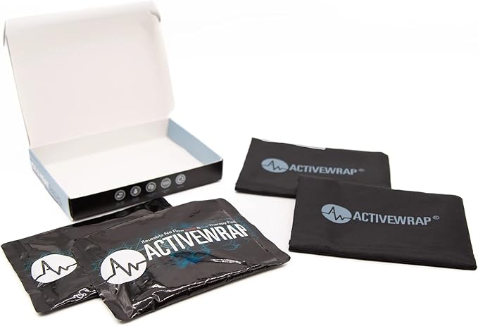 ActiveWrap - Ice Pack for Injuries Reusable Gel Packs, Hot Cold Packs First Aid, Pain Management, Injury Recovery, Ice Compress with Individual Pack Covers, Elbow, Medium, 6 x 9 inches-StrideForce Fitness