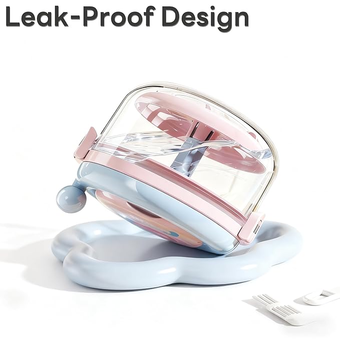 Retainer Case and Mouth Guard Case - Portable Orthodontic Storage Container with Filter and Tools, Denture Cleaning Box, No Leaks Denture Bath Box (Cream)