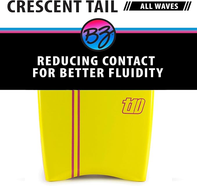 BZ BodyBoards - T-10 Progressive Series Bodyboard - HDPE Slick - Crescent Tail - PHUZION Core - 8lb Deck-StrideForce Fitness
