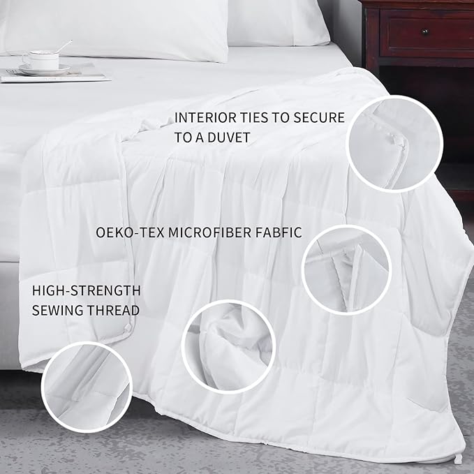 L'AGRATY Weighted Blanket - 60"x80" 15lbs Cooling Breathable Heavy Blanket Microfiber Material with Glass Beads for Adult All-Season Summer Fall Winter Soft Thick Comfort-StrideForce Fitness