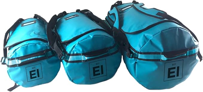 Element Equipment Trailhead Duffel Bag Shoulder Straps Waterproof Teal Large-StrideForce Fitness