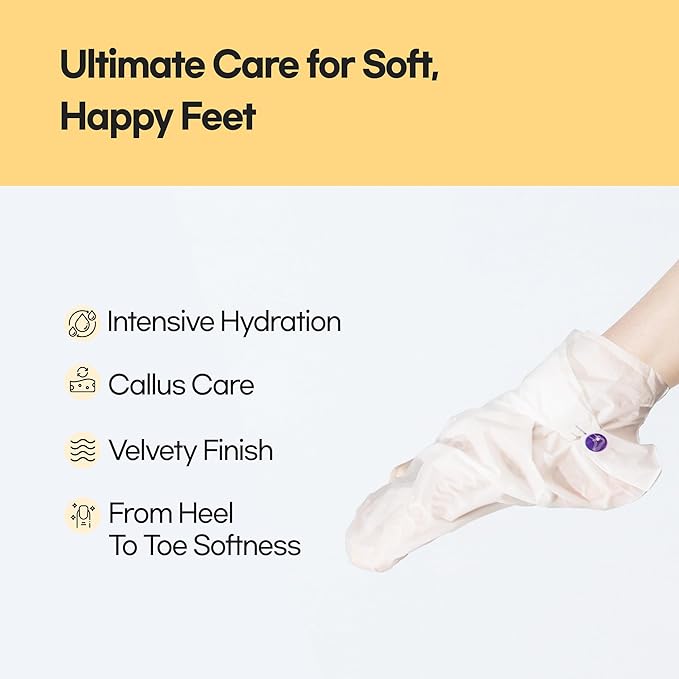 Epielle Hydrating Hand & Foot Masks 12 Pairs, Deep Moisturizing Socks & Gloves, Soften Dry Hands & Cracked Heels with Shea Butter & Jojoba Oil, Korean Skin Care, Foot Spa, Self Care Gifts for Women-StrideForce Fitness