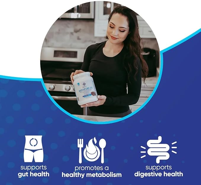 NuEthix Formulations Medipure DS with Rice Protein Phase 1 & 2 Detoxification System, Supplement to Help Support The Body’s Natural Detoxification Process, Chocolate (Non-Caffeinated), 21 Servings-StrideForce Fitness