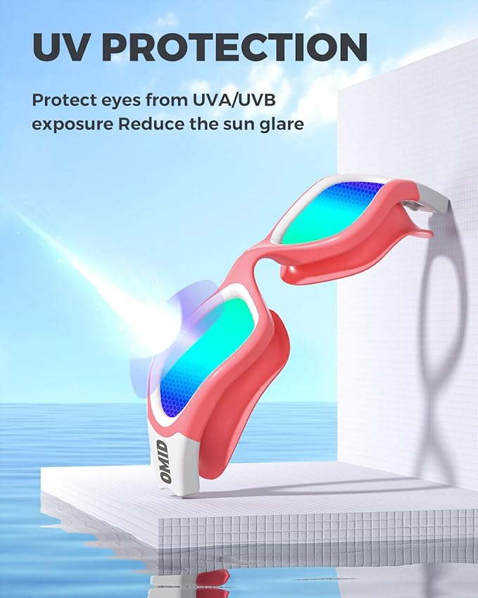 OMID Swim Goggles, P2 Polarized Swimming Goggles for Men Anti-fog Goggles Swimming for Adult Women-StrideForce Fitness