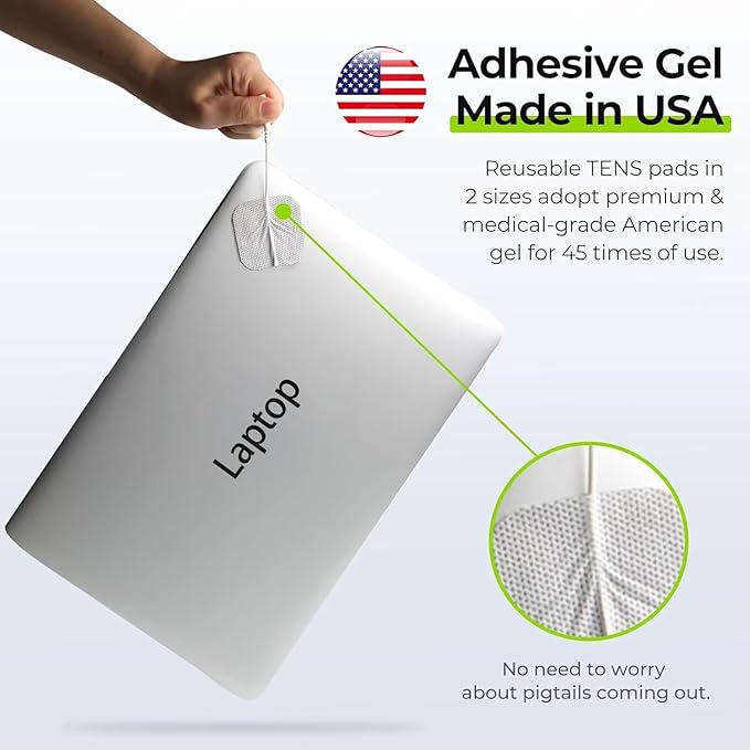 AUVON 3-in-1 TENS Unit Muscle Stimulator, EMS Massage Machine with 40 Intensities for Gradual Shoulder, Sciatica, Back Pain Relief, 24 Modes Rechargeable Electronic Pulse Massager with 12 TENS Pads-StrideForce Fitness