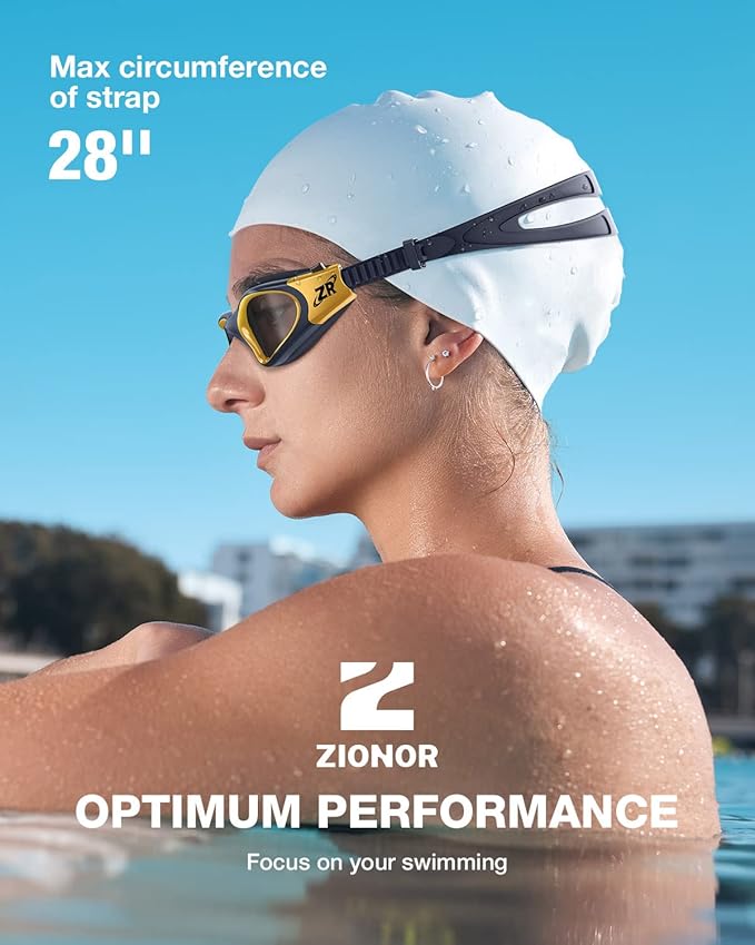 ZIONOR Swim Goggles, G1 MAX Polarized Anti-Fog Swimming Goggles for Men Women-StrideForce Fitness