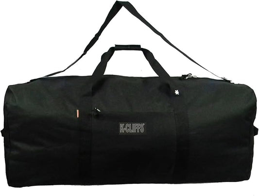 Heavy Duty Cargo Duffel Large Sport Gear Drum Set Equipment Hardware Travel Bag Rooftop Rack Bag (24" x 12" x 12", Black)