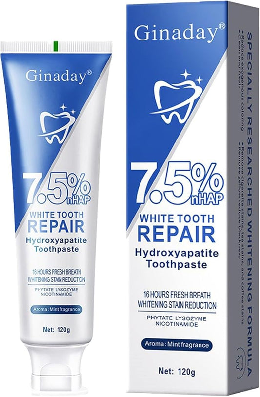 7.5% Hydroxyapatite Toothpaste, Hydroxyapatite Toothpaste for Advanced Enamel Protection and Tooth Strengthening. (1)