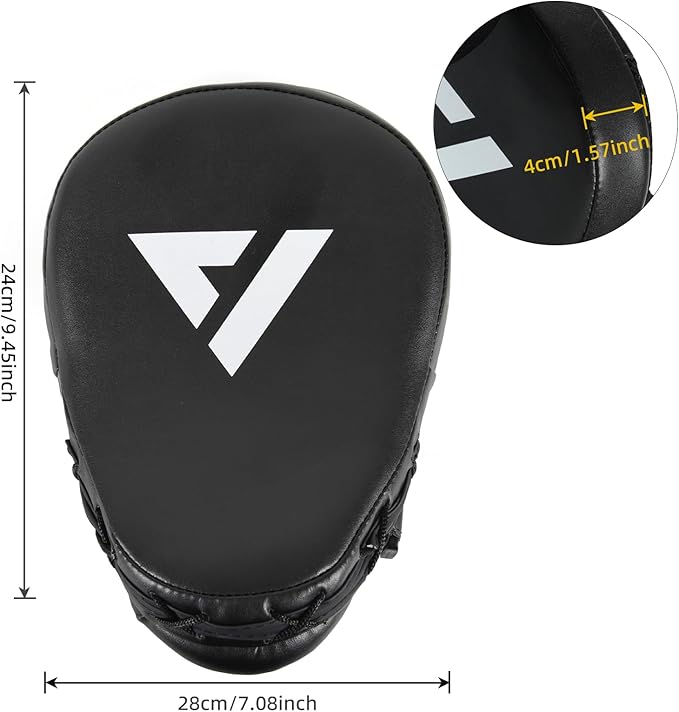 Valleycomfy Boxing Punching Mitts,Boxing Pads Mitts for Men,Ideal for Boxing Training,Kickboxing,Martial Arts-StrideForce Fitness