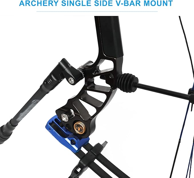 Single Side Adjustable V-Bar Mount Bow Stabilizer Quick Disconnect Rod for Compound Bow,High-Performance Compound Bow Stabilizer-StrideForce Fitness