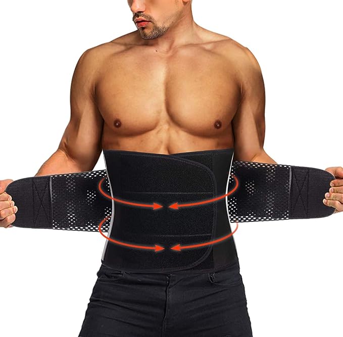 TAILONG Neoprene Waist Trimmer Ab Belt for Men Waist Trainer for Women Corset Slimming Body Shaper Workout Sauna Sweat Band-StrideForce Fitness