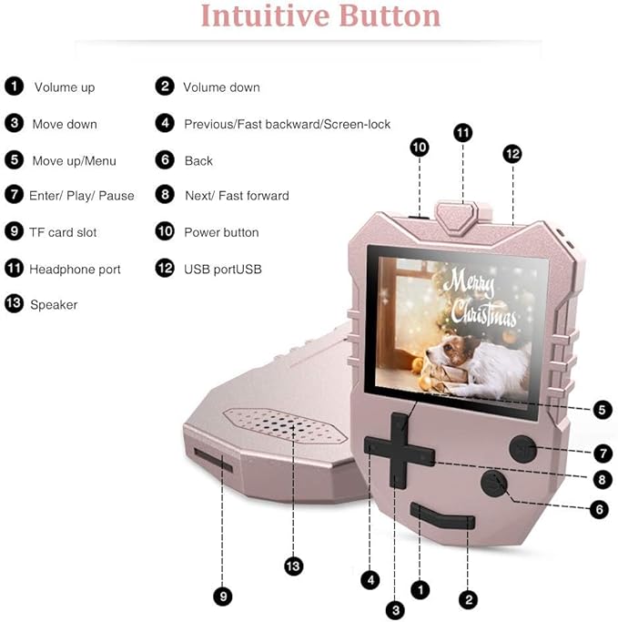 AGPTEK MP3 Player for Kids, Portable 8GB Music Player with Built-in Speaker, FM Radio, Voice Recorder, Expandable Up to 128GB, Rose Gold,K1-StrideForce Fitness