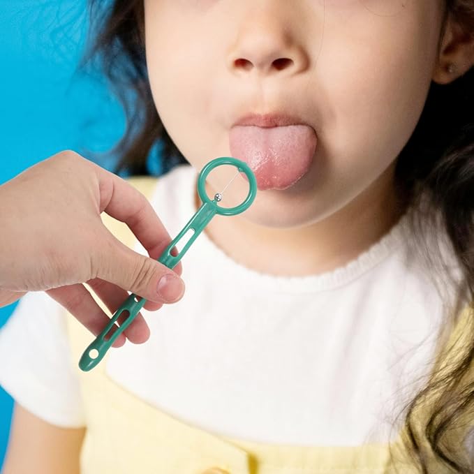 4Pcs Kids Tongue Exerciser Tongue Tip Muscle Trainer Tool Oral Muscle Exercise Tool Tongue Tip Lateralization Elevation Devic Tongue Thrust Corrector for Improve Pronunciation Stiff Clear Speech