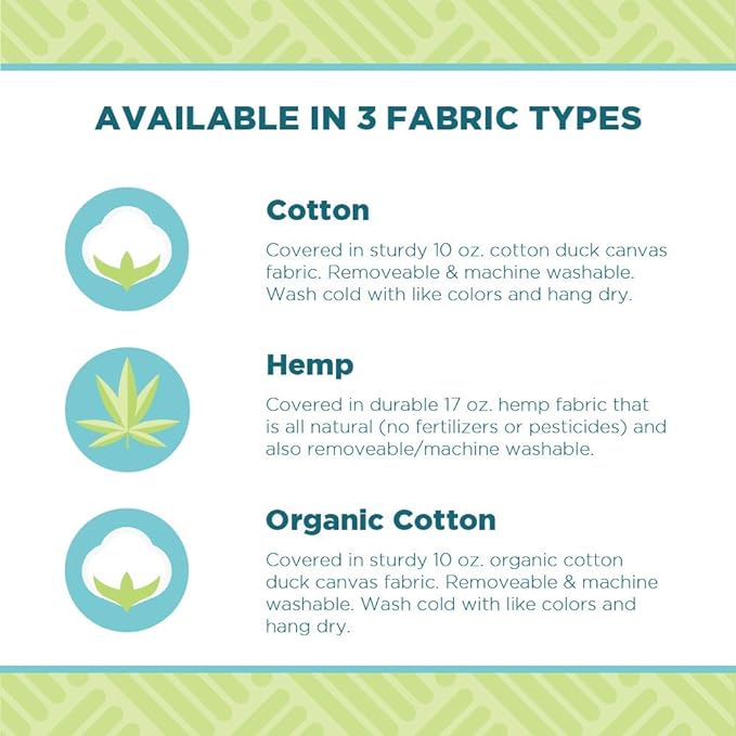 Bean Products Meditation Cushion Mat Set - Zafu Floor Pillow Organic Buckwheat Pillow + Cotton Filled Zabuton Prayer Pad - Meditation Pillow Yoga Knee Pad - Made in USA - 14" Round or 18" Oval