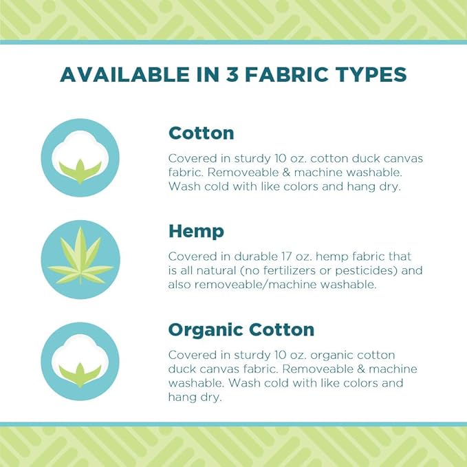 Bean Products Meditation Cushion Mat Set - Zafu Floor Pillow Organic Buckwheat Pillow + Cotton Filled Zabuton Prayer Pad - Meditation Pillow Yoga Knee Pad - Made in USA - 14" Round or 18" Oval