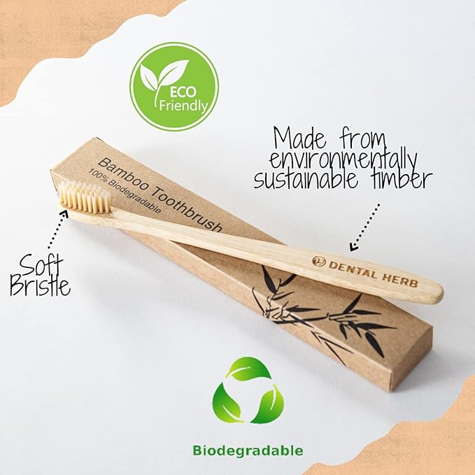 Tonic Traveler Mouthwash Minis (12 Pack) + Bamboo Toothbrush – Natural Alcohol-Free Mouthwash for Gum Health & Bad Breath – Dental Herb Company