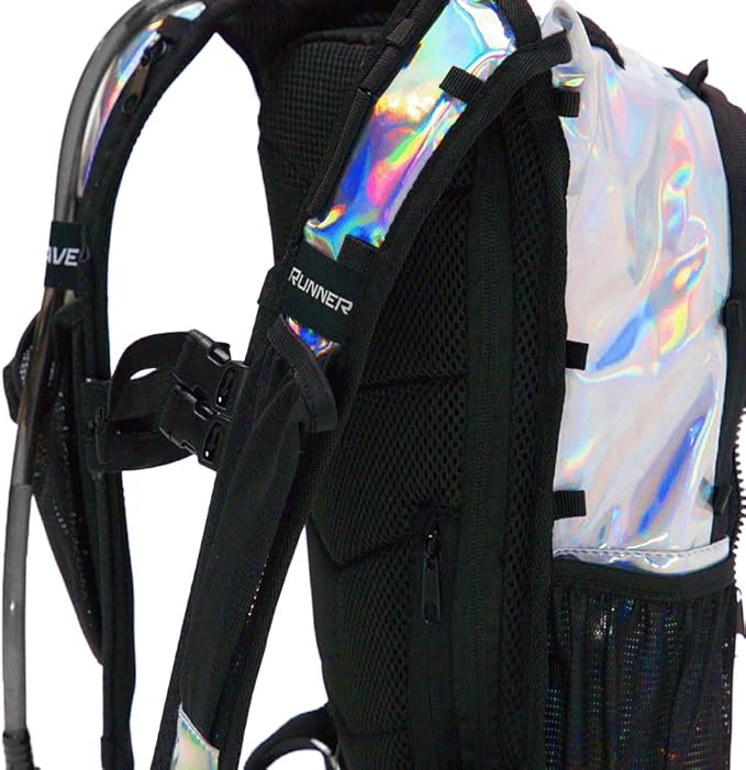 RAVERUNNER® Anti-Theft Hydration Backpack | Festival Approved Rave Backpack for Concert Goers, Leak-Free Festival Water Backpack for EDC, Rave Hydration Pack-StrideForce Fitness