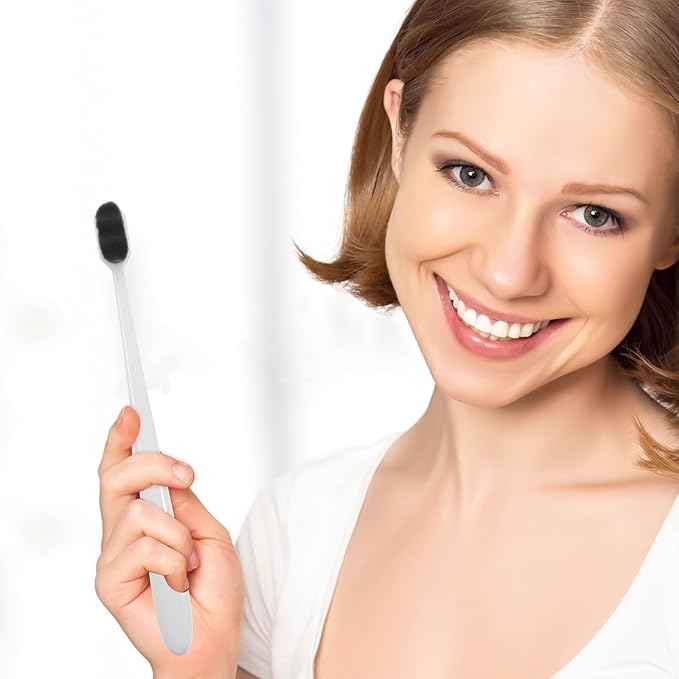 TEHAUX Super Soft Toothbrushes for Adults and 4Pcs Extra Soft Bristles Manual Toothbrush Set with Small Head Portable for Sensitive Gums and Daily Oral Care