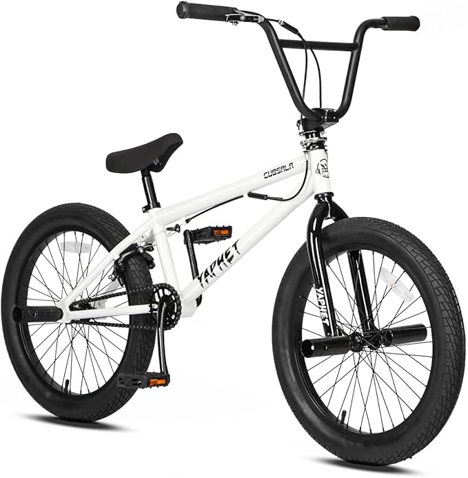 Freestyle BMX Bike, 20 Inch Yaphet Bicycle for Teen Beginner and Adult Riders, Bike with Hi-Ten Steel Frame, Multiple Colors-StrideForce Fitness