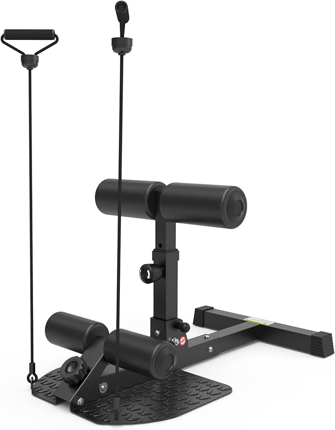 leikefitness Deep Sissy Squat Bench Core Workout Multifunctional Leg Exercise Machine for Home Gym-StrideForce Fitness