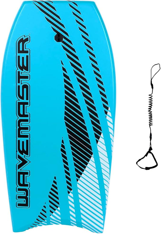 44 inch Body Board Ultimate Wavemaster Pro Bodyboard, Super EPS Core with Pro Quality Wrist Leash-StrideForce Fitness