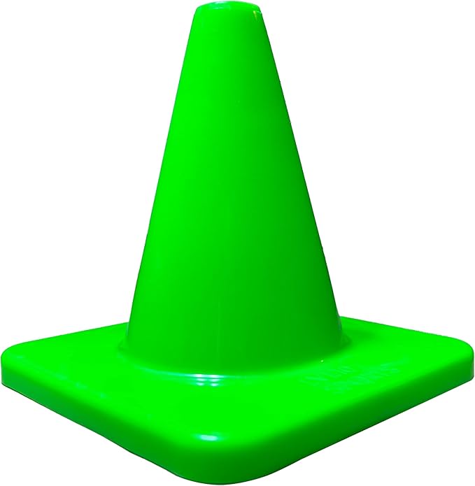 LVL10 Pro Training Cones - 6" Soccer Training Cones for Sports - for Basketball, Football, Basketball and Agility Drills - Soccer Field Markers That Won't Crack, Slide or Fly-StrideForce Fitness
