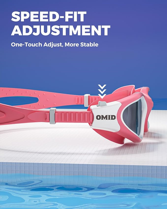 OMID Swim Goggles, P2 Polarized Swimming Goggles for Men Anti-fog Goggles Swimming for Adult Women-StrideForce Fitness