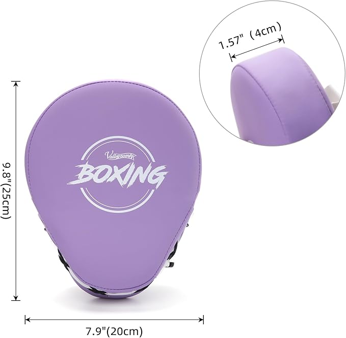 Valleycomfy Boxing Curved Focus Punching Mitts- Leatherette Training Hand Pads-StrideForce Fitness