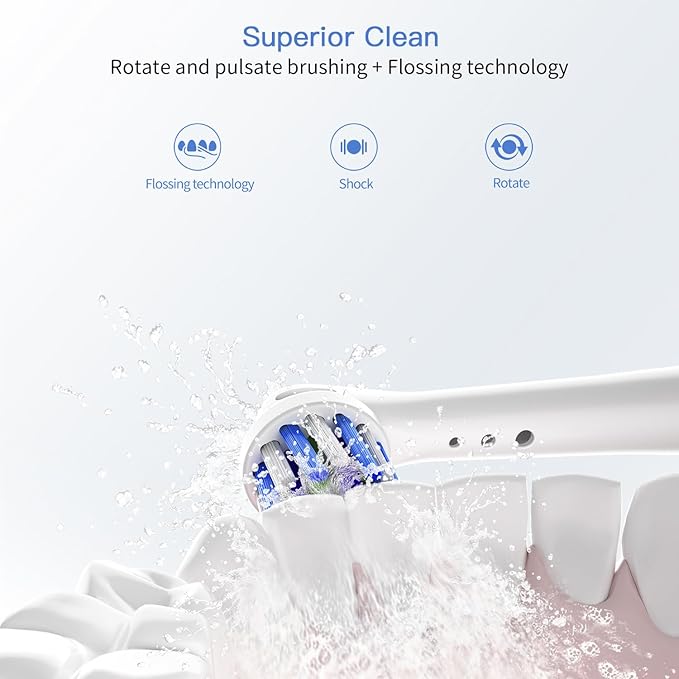 Replacement Toothbrush Heads for Oral B Braun, 8 Pack Professional Electric Toothbrush Heads, Precision Clean Brush Heads Refill Compatible with Oral-B 7000/Pro 1000/9600/ 5000/3000/8000 (8pack)