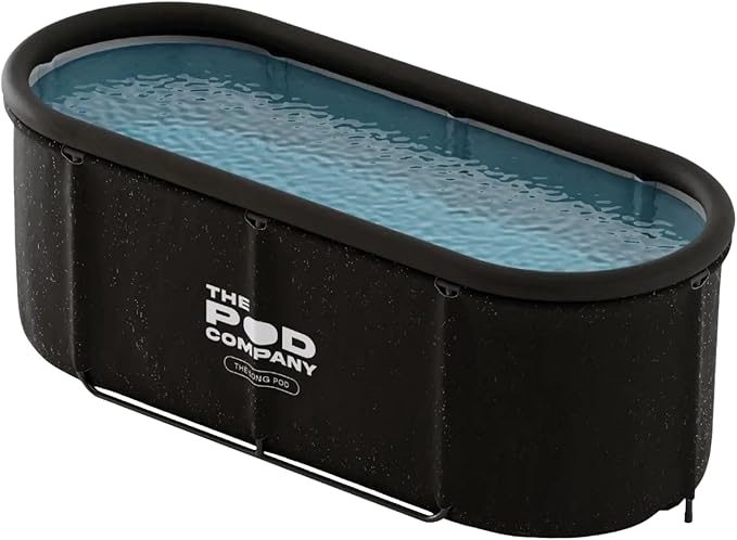 The Long Pod - Extra-Large Portable Ice Bath Tub for Recovery & Wellness - Collapsible Design with Thermal Lid - Full-Body Stretch-Out Soaks - Water Chiller Compatible - 126 Gallons - The Pod Company-StrideForce Fitness