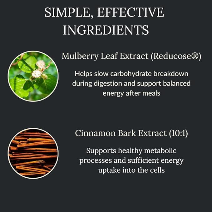 Dept. Of Reduction – White Mulberry Leaf & Cinnamon – Supports Healthy Carbohydrate Metabolism, Digestive Balance & Post-Meal Energy – 60 Vegan Capsules - Department of-StrideForce Fitness