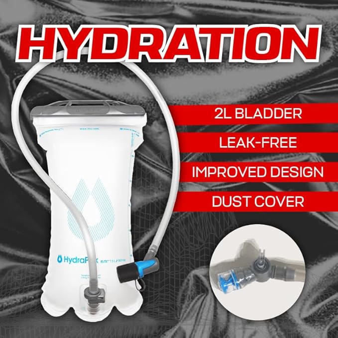 RAVERUNNER® Anti-Theft Hydration Backpack | Festival Approved Rave Backpack for Concert Goers, Leak-Free Festival Water Backpack for EDC, Rave Hydration Pack-StrideForce Fitness