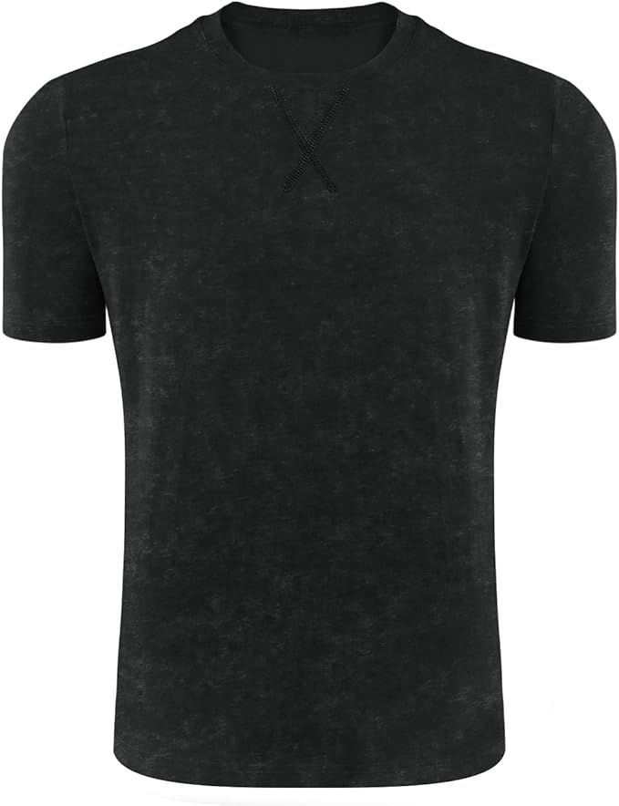 LOGEEYAR Men's Athletic Washed T-Shirts Basic Crew Neck Tees Tops Causal Distressed Cotton T Shirts for Men-StrideForce Fitness