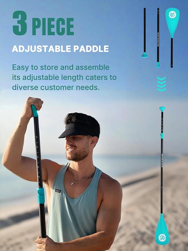 Niphean Inflatable Stand Up Paddle Board with SUP Accessories, Anti-Slip EVA Deck, 10’6’’ Inflatable Paddle Boards for Adults & Youth of All Skill Levels-StrideForce Fitness