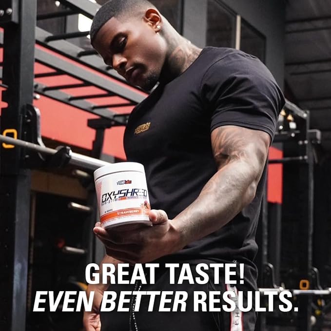 EHP Labs OxyShred Pre Workout Powder - Preworkout Powder with L Glutamine & Acetyl L Carnitine, Energy Boost Drink - Peach Mango, 60 Servings-StrideForce Fitness