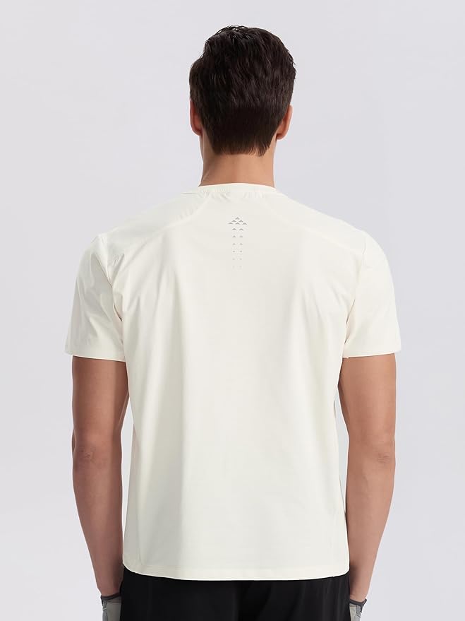 Mens Seamless Workout T-Shirts Lightweight Moisture Wicking Running Hiking Camping Tennis Pickleball Shirts for Men-StrideForce Fitness