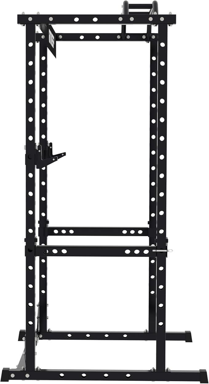 RitKeep Power Rack RMAX 2250 Multi-Function Power Cage for Strength Training - 1200lb Capacity Squat Rack with Multi-Grip Pull-Up Bar, Safety Bars, and J-Hook for Home Gym-StrideForce Fitness